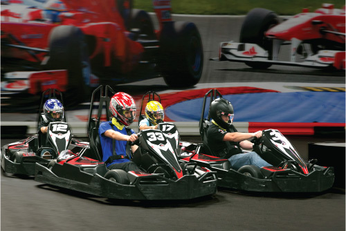 4 Karts on Track