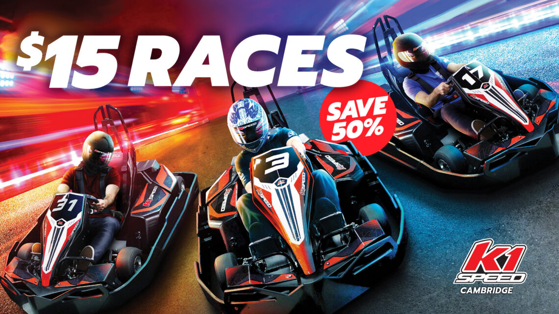 $15 Races K1 Speed Cambridge